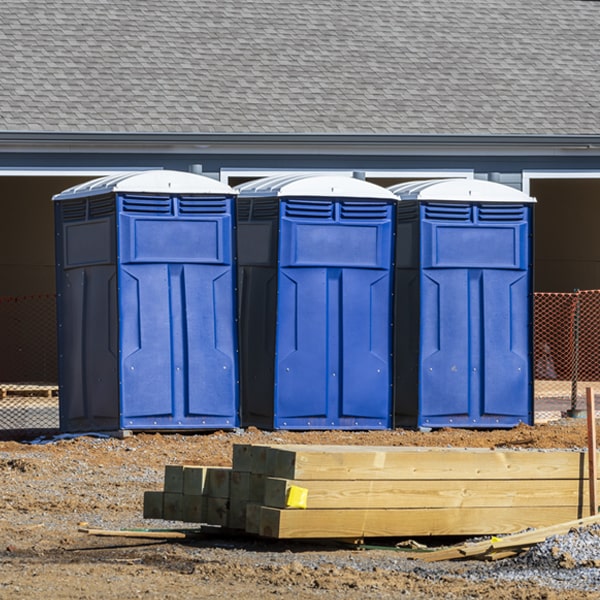 how can i report damages or issues with the portable toilets during my rental period in Wolf